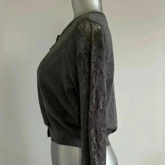 💎💟Vintage  Lightweight Cardigan With Lace - Picture 4 of 13